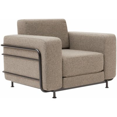 Softline rozkládací Silver hnědé látkové – Sleviste.cz