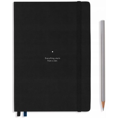 Leuchtturm1917 Tečkovaný zápisník Bauhaus Edition Medium A5 Black – Zboží Živě