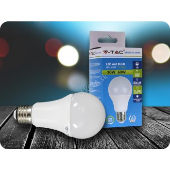 V-tac LED žárovka E27 10W teplá bílá