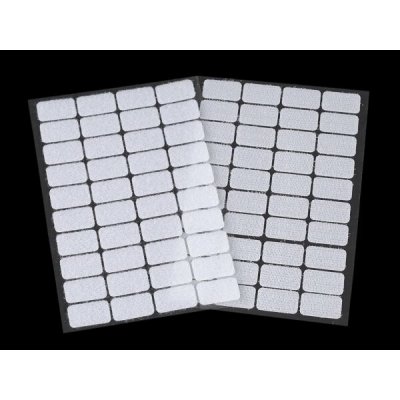 Suchý zip samolepicí obdélníčky 15 x 25 mm - bílý – Hledejceny.cz