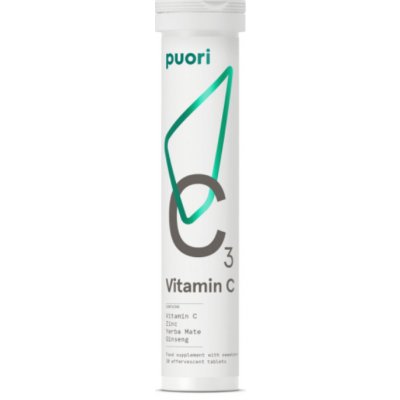 Puori C3 Přírodní šumivý vitamin C vegan 20 tablet 85 g – Zboží Mobilmania