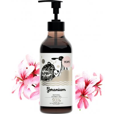 Yope Geranium přírodní sprchový gel 400 ml