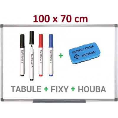SUPRAVIZ Magnetická tabule bílá popisovací 100 x 70 cm – Zboží Živě