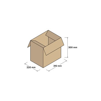 Top-obaly Kartonové krabice 3VVL 310 x 220 x 100 mm (A4), 25 ks – Hledejceny.cz