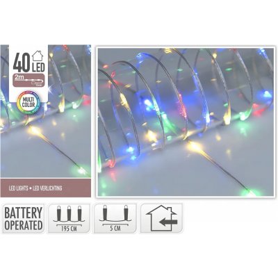 Euro Habitat Osvětlení na baterie 40LED Multi color – Hledejceny.cz