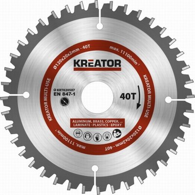Kreator KRT020507 - Pilový kotouč univerzální 120mm, 40T