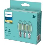 Philips svíčka, 4,3W, E14, teplá bílá, 3ks – Hledejceny.cz