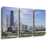 Obraz 3D třídílný - 90 x 50 cm - Amazing Gold Coast in Chicago Amazing Gold Coast v Chicagu – Hledejceny.cz