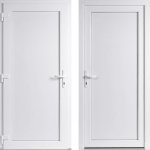 OknaDvereNaMiru.cz Vchodové plastové dveře Emily plné bílá / bílá levé otevírání dovnitř 80 x 198 cm – Sleviste.cz