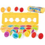 KIK KX5965 Dětská skládačka Vajíčka ovoce a zelenina 12 ks – Zboží Mobilmania