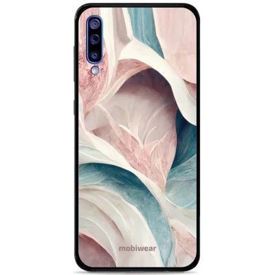 Pouzdro Mobiwear Glossy Samsung Galaxy A50 - G026G - Růžový a zelenkavý mramor – Zbozi.Blesk.cz