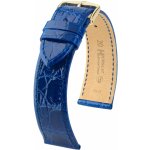 Hirsch Modrý Genuine Croco M 18900885-1 Krokodýlí kůže – Zboží Dáma