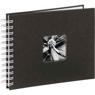 Hama album klasické spirálové FINE ART 24x17 cm, 50 stran, černá, bílé listy – Zboží Mobilmania