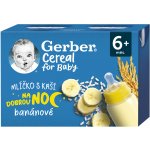 Gerber Cereal mlíčko s kaší na dobrou noc banánové 2 x 200 ml – Hledejceny.cz