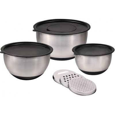 Kesper Sada 3 mís na míchání, stříbrné stříbrný – Zboží Dáma
