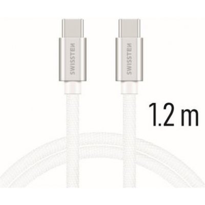 Swissten 71527203 USB-C/USB-C, 1,2m, stříbrný – Zboží Mobilmania