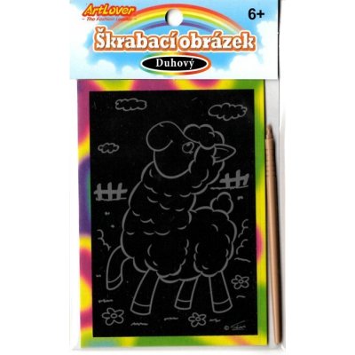 ArtLover Mini škrabací obrázek duhový lamy – Zboží Dáma
