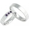 Prsteny Aumanti Snubní prsteny 206 Stříbro bílá