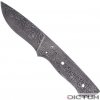 Kuchyňský nůž Dictum Čepel na výrobu nože Full Tang Blade Blank Random Damascus 95 mm