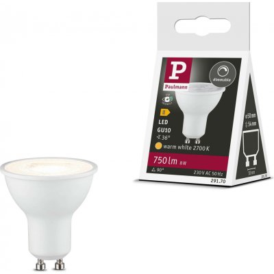 Paulmann P 29170 Standard 230V LED reflektor GU10 8W 2700K stmívatelné bílá mat – Hledejceny.cz