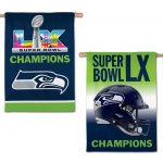 Vlajka Seattle Seahawks NFL Super Bowl LX Champions Premium 2-Sided – Hledejceny.cz