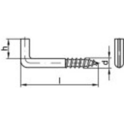 TOOLCRAFT 159605 Šroubové háky 50 mm Galvanicky pozinkovaná ocel 100 ks – Hledejceny.cz