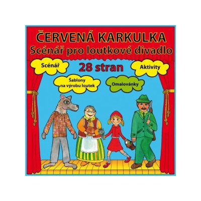 Marionetino Červená Karkulka scénář pohádky pracovní listy šablony – Zboží Dáma