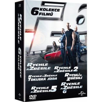 Rychle a zběsile 1 - 6, 6 DVD