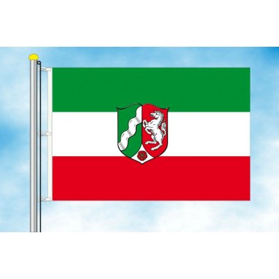 LIBEA, s.r.o. Severní Porýní - Vestfálsko vlajka Rozměr: 30×45 cm, Uchycení: Karabiny na stožár – Hledejceny.cz