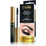 DELIA COSMETICS gelový korektor na obočí černý 7 ml