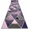Nej-koberce Trojúhelníky fialový metráž 57 cm