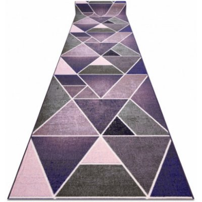 Nej-koberce Trojúhelníky fialový metráž 57 cm – Zboží Mobilmania
