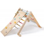 EliNeli rostoucí montessori Piklerové trojúhelník 68 cm s prknem 2 v 1 set fresh – Zboží Dáma