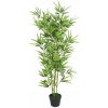 Květina Nabytek XL Umělá rostlina bambus s květináčem 120 cm zelený