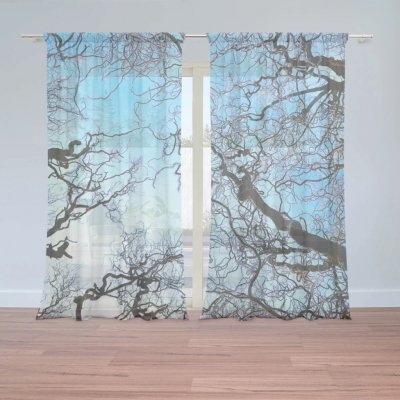 Sablio Záclony Holé větve: 2ks 150x250cm – Hledejceny.cz