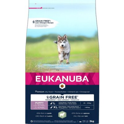 Eukanuba Grain Free L Puppy Jehněčí maso 3 kg – Zbozi.Blesk.cz