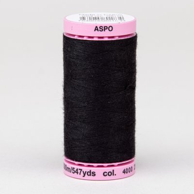 Amann Univerzální šicí nit ASPO 120 polyesterová, černá 4000, návin 500m – Zboží Mobilmania