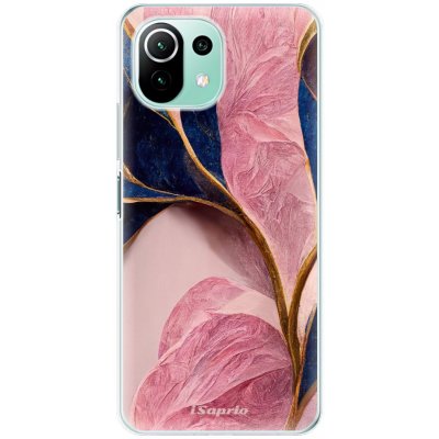 Pouzdro iSaprio - Pink Blue Leaves - Xiaomi Mi 11 Lite – Zbozi.Blesk.cz