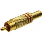 ACV Cinch konektor samec červený – HobbyKompas.cz