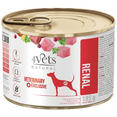 4Vets Natural Veterinary Exclusive KIDNEY SUPPORT 185 g – Zboží Mobilmania