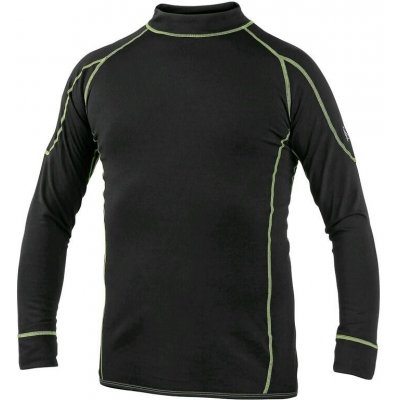 CANIS CXS REWARD dětské funkční tričko dlouhý rukáv černá/zelená – Zboží Mobilmania