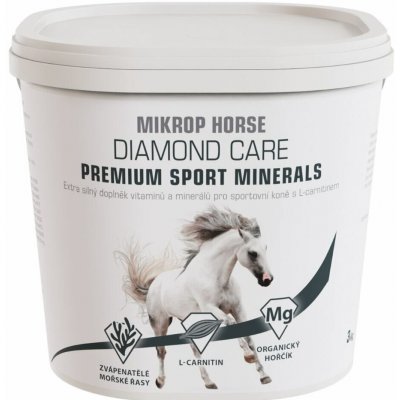 MIKROP Horse Diamond Care Premium Sport minerals Doplňkové krmivo pro sportovní koně 3 kg – Zboží Dáma