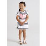 Mayoral overal s krátkým rukávem pruhy bílý – Zboží Dáma