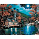 Zuty Malování podle čísel CHATKA U JEZERA – Hledejceny.cz