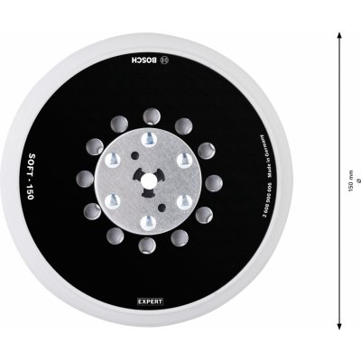 Podložný brusný talíř Bosch EXPERT UNI multiděrované 150 mm Dostupné varianty: Podložný brusný talíř Bosch EXPERT SOFT UNI multiděrované 150 mm – Zboží Dáma