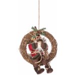 Atmosphera Vánoční věnec s Mikulášem, ⌀ 30 cm vícebarevná – Zboží Mobilmania