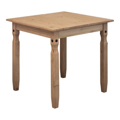 IDEA Jídelní stůl 78x78 CORONA 2 borovice vosk 16117 š.78 x 78 – Sleviste.cz