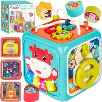 Woopie Montessori senzorická kostka 6 v 1 – Zboží Dáma