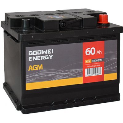 GOOWEI ENERGY 12V 60Ah 660A AGM60 – Hledejceny.cz