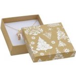 Šperky4U Vánoční dárková krabička na soupravu - stříbrný motiv KR0368-SI – Zboží Dáma